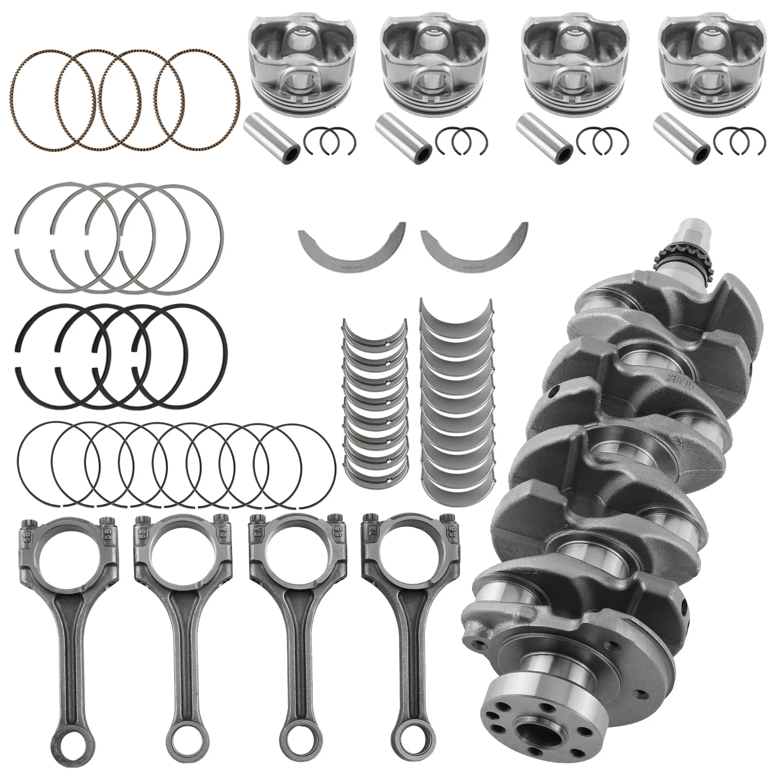 G4FJ 1.6L Engine Rebuild Kit - Crankshaft & Con Rods & Pistons For Hyundai KIA