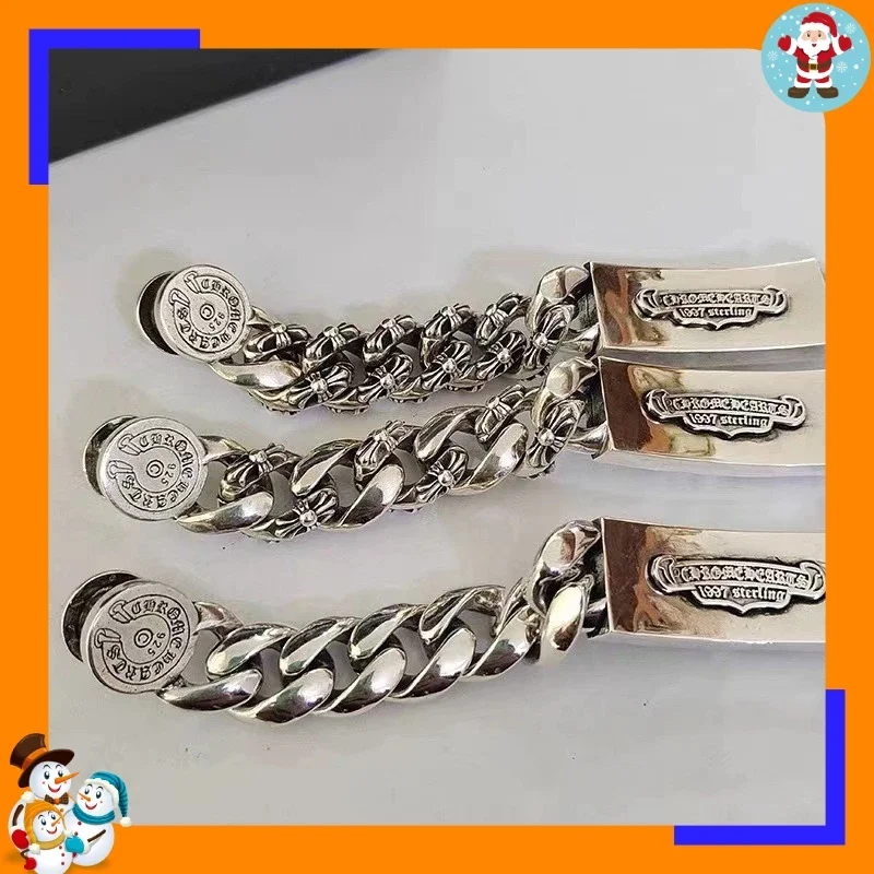 Domineering Cross Sword Bracelet Punk Cross Flower Sword Old Hip Hop Men and Women Cuban Personality Couple Bracelet