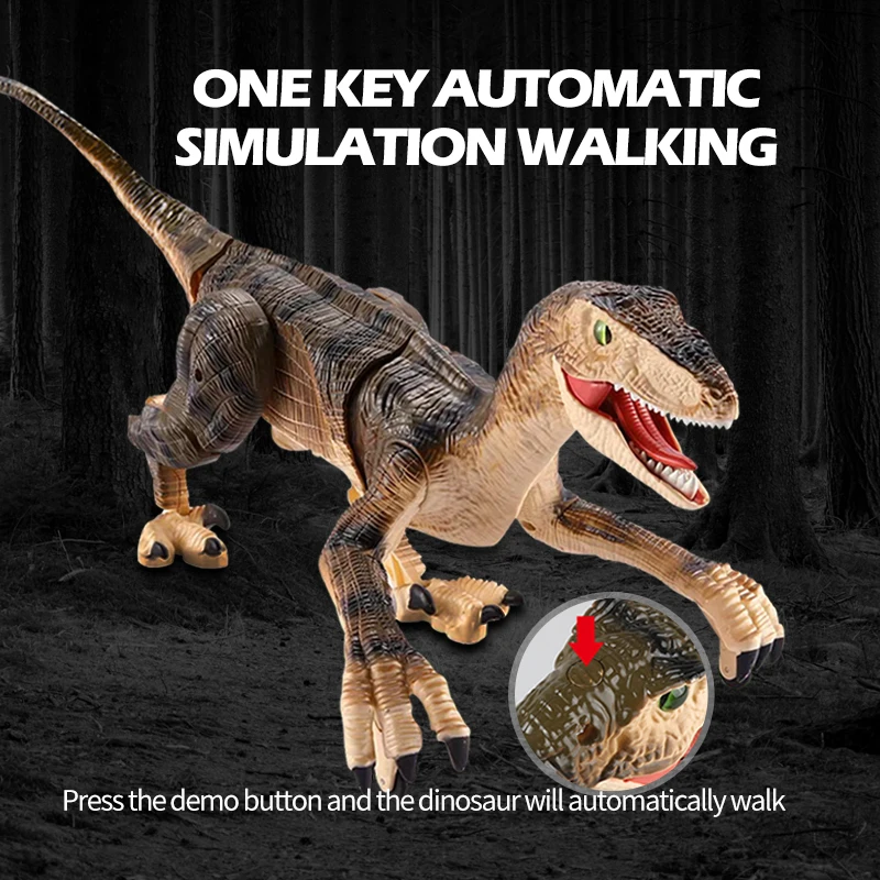 Remote Control Dinosaur Toys for Kids 2.4Ghz RC Dinosaur Robot Toy with Verisimilitude Sound for Kids Boys Girls Children\'s Gift