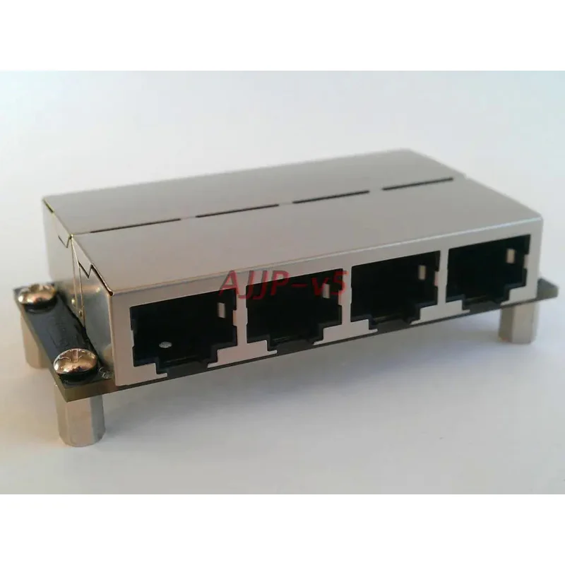 Rj45 Network Port Transfer  Cable Straight-through  4-bit Docking Module 4 Pair Plug Connector Ultra-thin