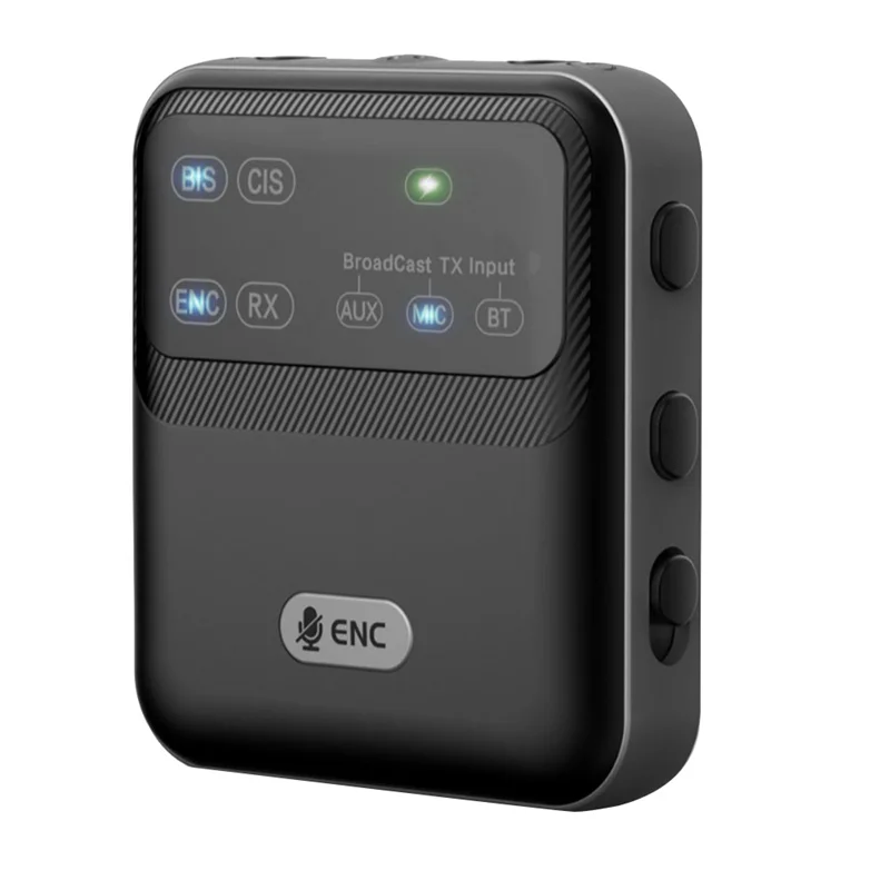 JABS-Bluetooth 5.4 Transceiver Broadcast 1TX To 100+ RX Devices Wireless LE Audio Adapter AAC/Aptx-AD/LC3 USB/AUX/MIC