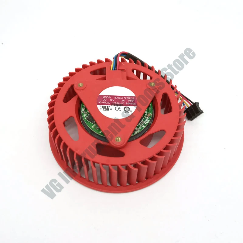 Neu für Original BASA0725R2U 12V 1,2A 75*25MM hydraulischer Turbinengebläse-Lüfter – Detail 2