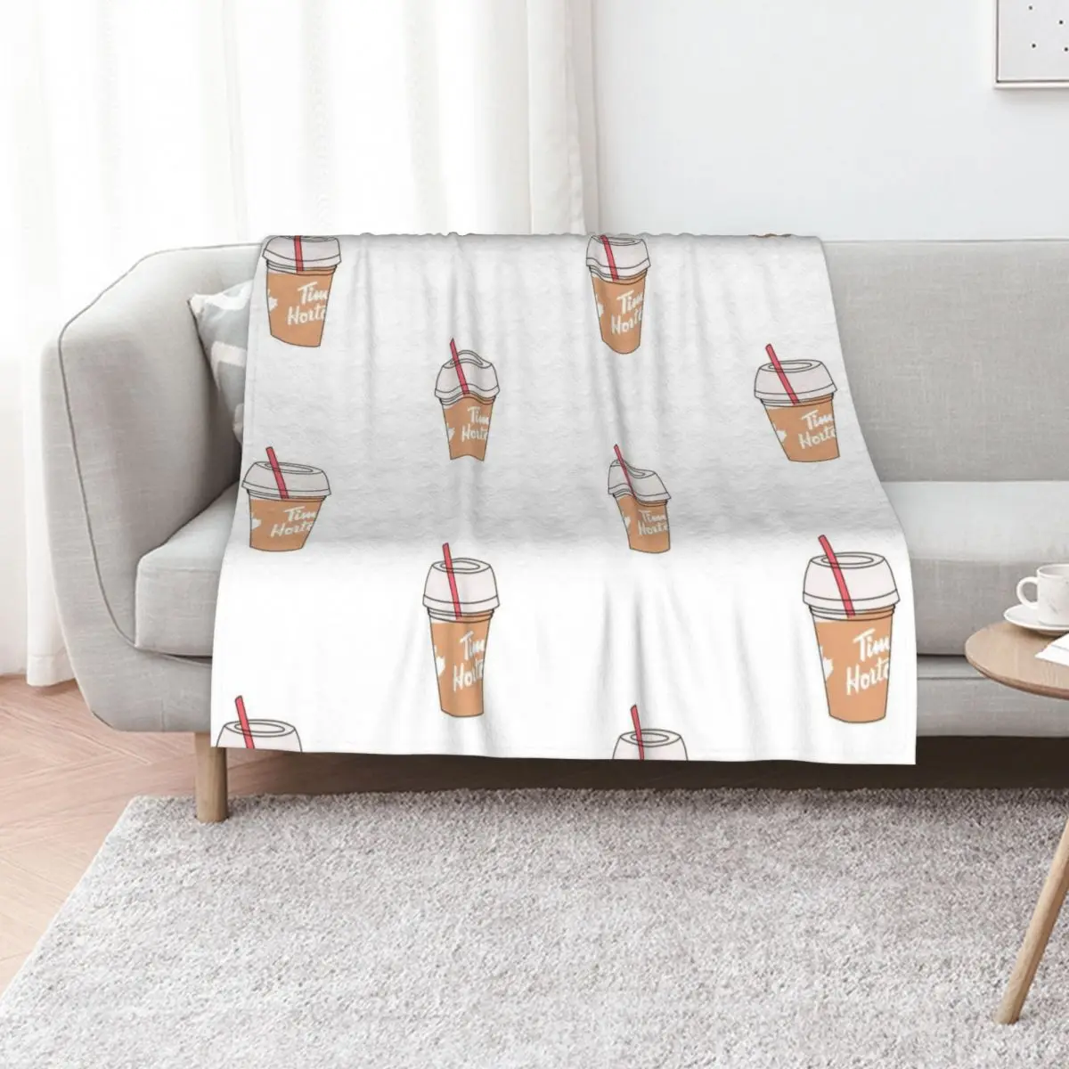 تيم هورتونز آيس كاب رمي بطانية هدية مضحكة اضافية كبيرة رمي ريتروس خمر البطانيات