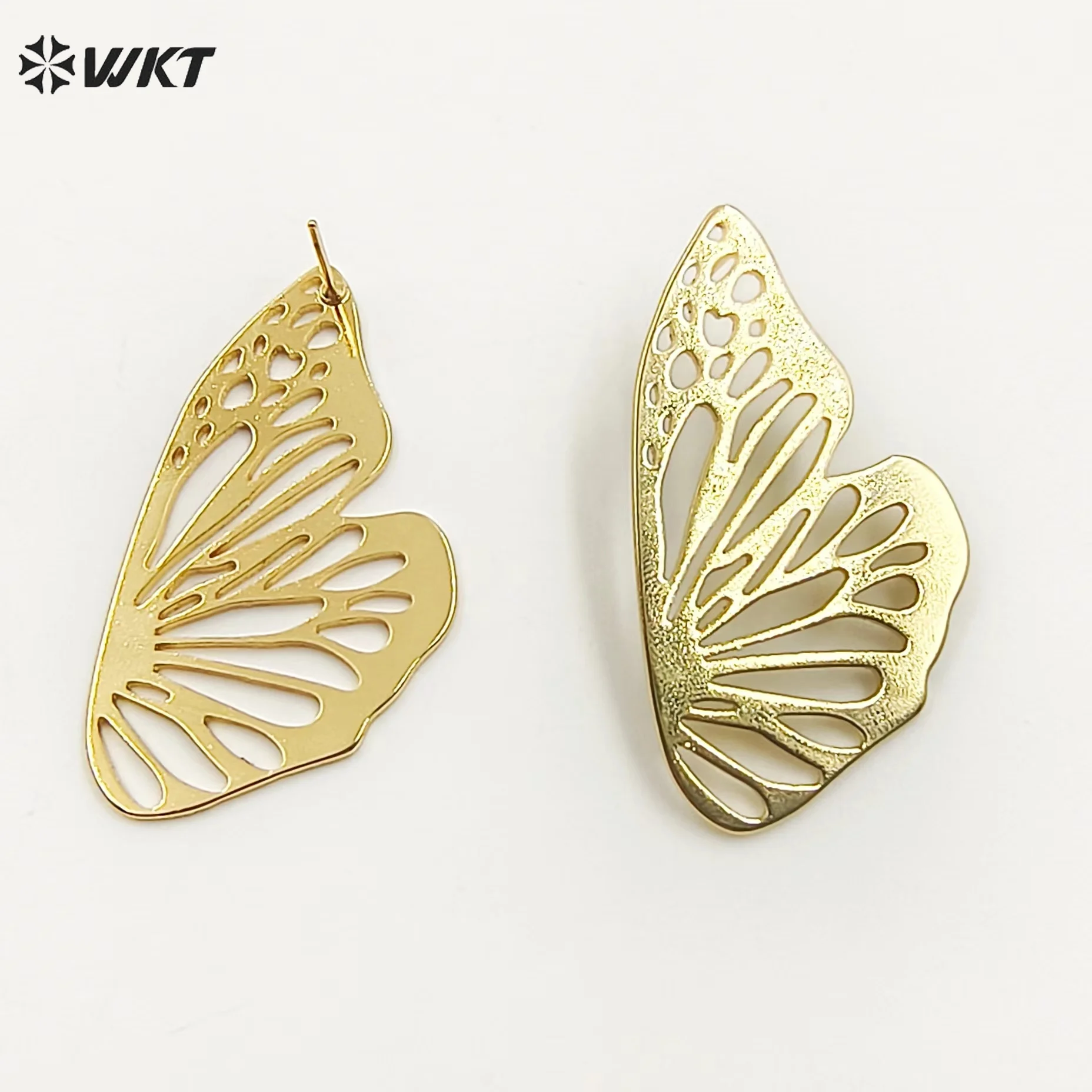 WT-JFE114 Exquisite And Vividly Butterfly Shape Yellow Bass Beautiful Earring For Women Special Gift Decoration