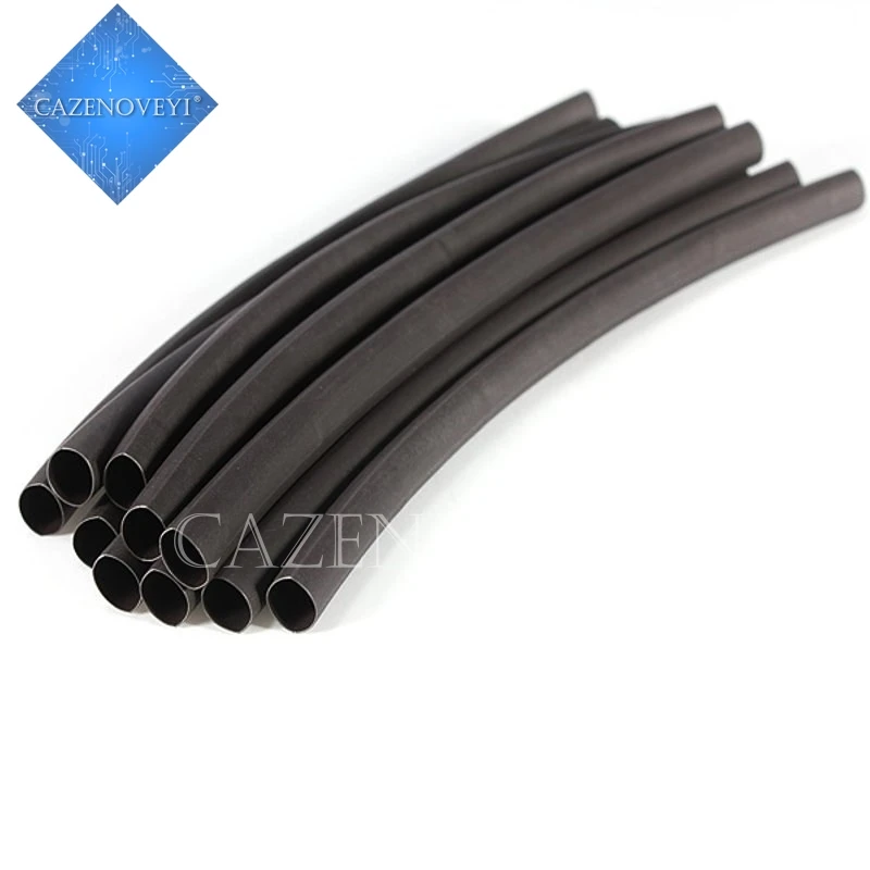 

2pcs/lot 2 Meters High quality Black 9mm Heat Shrink Heatshrink Heat Shrinkable Tubing Tube Sleeving Wrap Wire Black Color