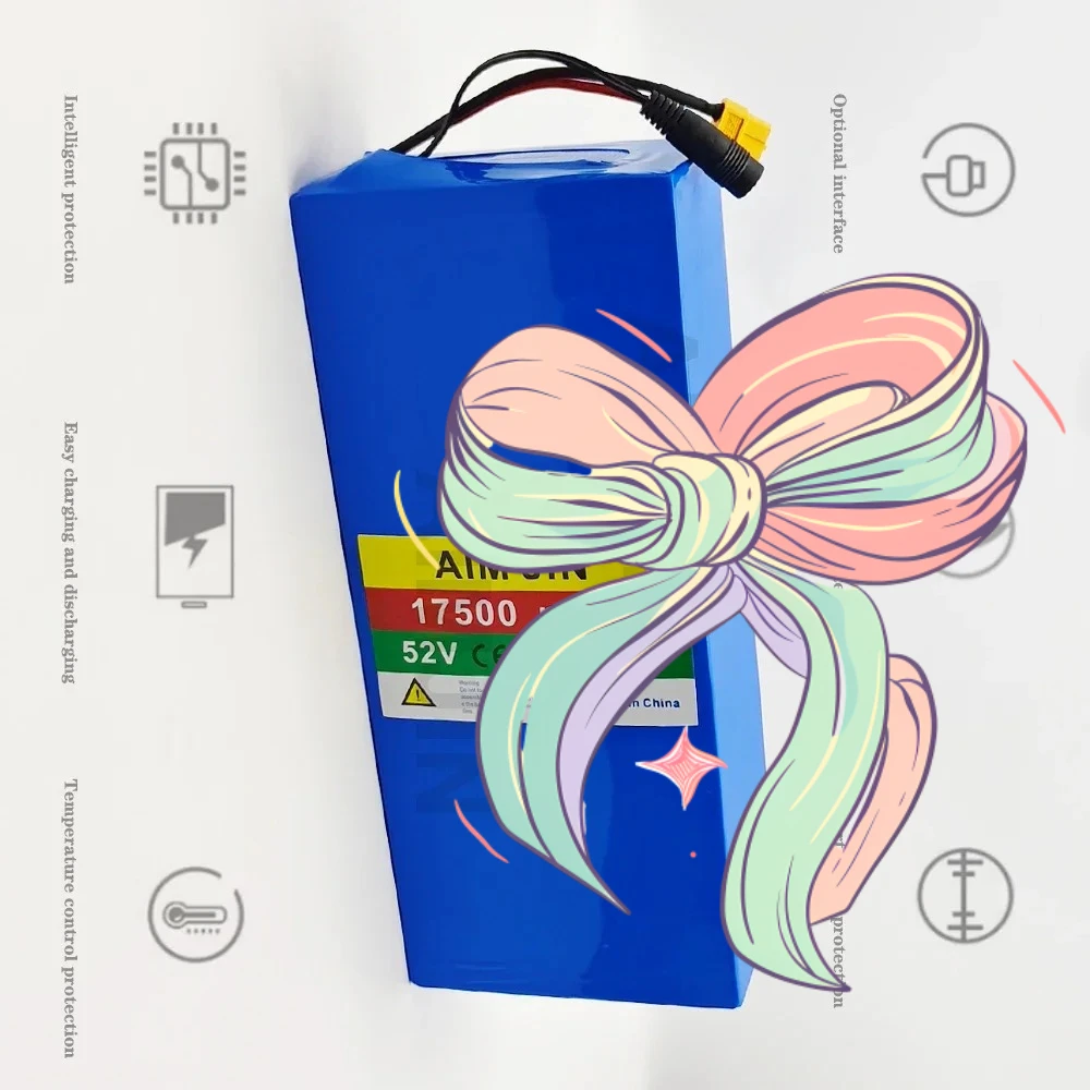 

14S5P battery pack 52V 18650 lithium battery 17.5AH with BMS Suitable for electric scooters, mountain bikes