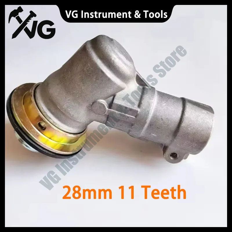 Para B450 desbrozadora reductor de caja de cambios 28mm 11T para cortadora de césped Shindaiwa weed eater caja de cambios cabezal de trabajo cabezal de engranaje B530 B450 F