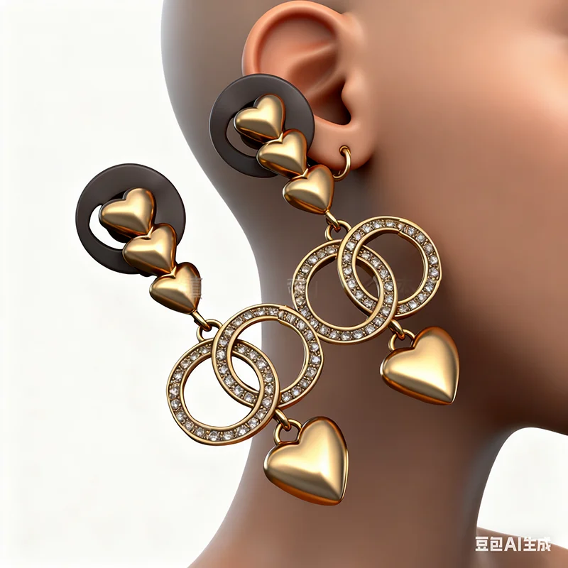 

Серьги Love Double C с кисточками, универсальные ретро-элегантные женские серьги премиум-класса