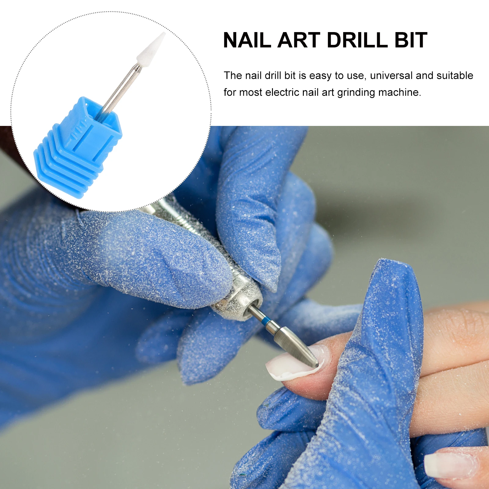 

Drill Bits for Acrylic Nails Hard Safety Exfoliating Cuticle Manicure Pedicure Home Use Durable Practical