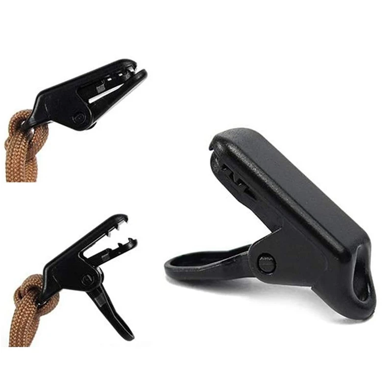 100Pcs Tent Awning Canopy Clamp Tarp Canvas Clip Snap Gripper Caravan Jaw Grip Trap Tighten Tool Outdoor Camp Hike Kit