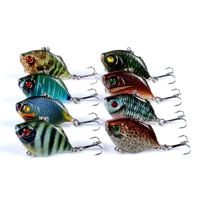 Luya Submerge Bait 8 Color Painting Long-cast Bait VIB4.5cm/8.8g Full-swimming Layer Plastic Hard Bait Sea Fishing