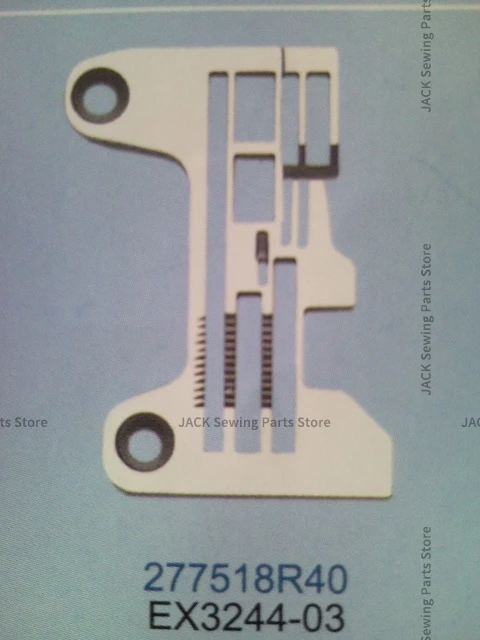 1PCS 277518R40 Needle Plate 3*5.6 Iron Plate for Pegasus EX3244-03 Three-Needle Six-Thread Industrial Sewing Machine Accessories