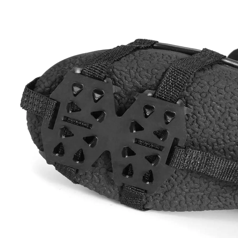 Chain Crampons Anti-Slip Shoes Spikes 24 Teeth Ice Gripper Snow Claws Shoes Cover
