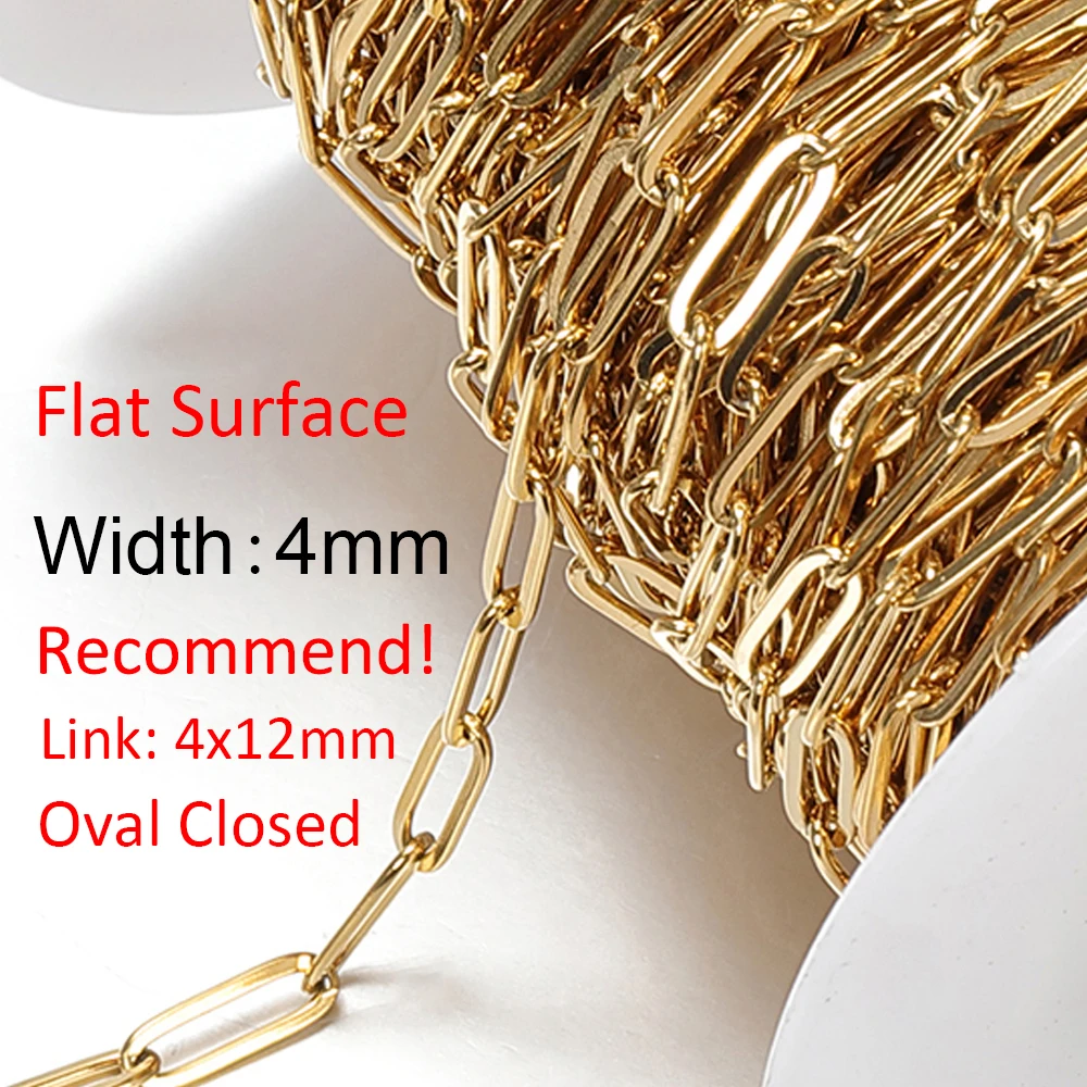 1meter Gold Farbe Edelstahl Ketten Stern Link Ketten DIY für Frauen Halskette Armband Schmuck Herstellung Komponenten DIY Keine verblasst – Detail 6