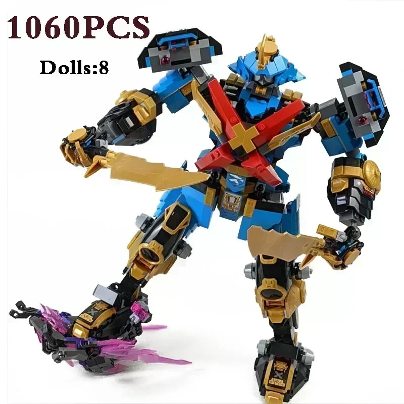 

Nya's Samurai X MECH Dragon Cruiser Golden Dragon Raider Building Block Кирпичи Подарочные игрушки для детей Рождественский подарок