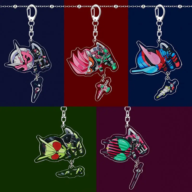 Kamen Rider anime peripherals 01 Decade EX Build creative acrylic keychain pendant two-dimensional accessories gift wholesale