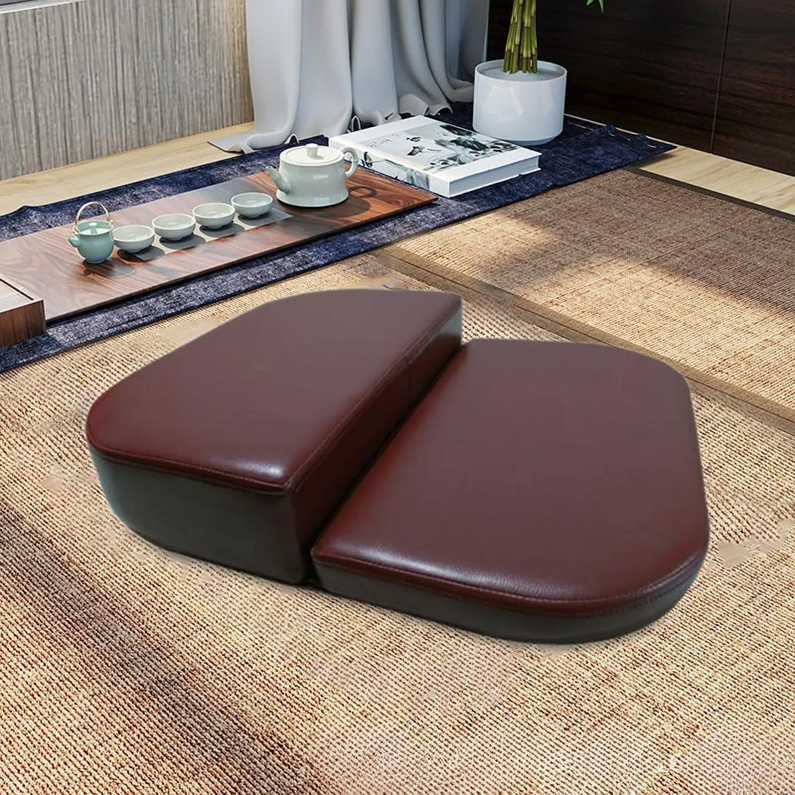 

Folding Meditation Bench Prayer Kneeler Easy to Clean Ergonomic Lightweight Prayer Bench Kneeling Stool for Home Living Room