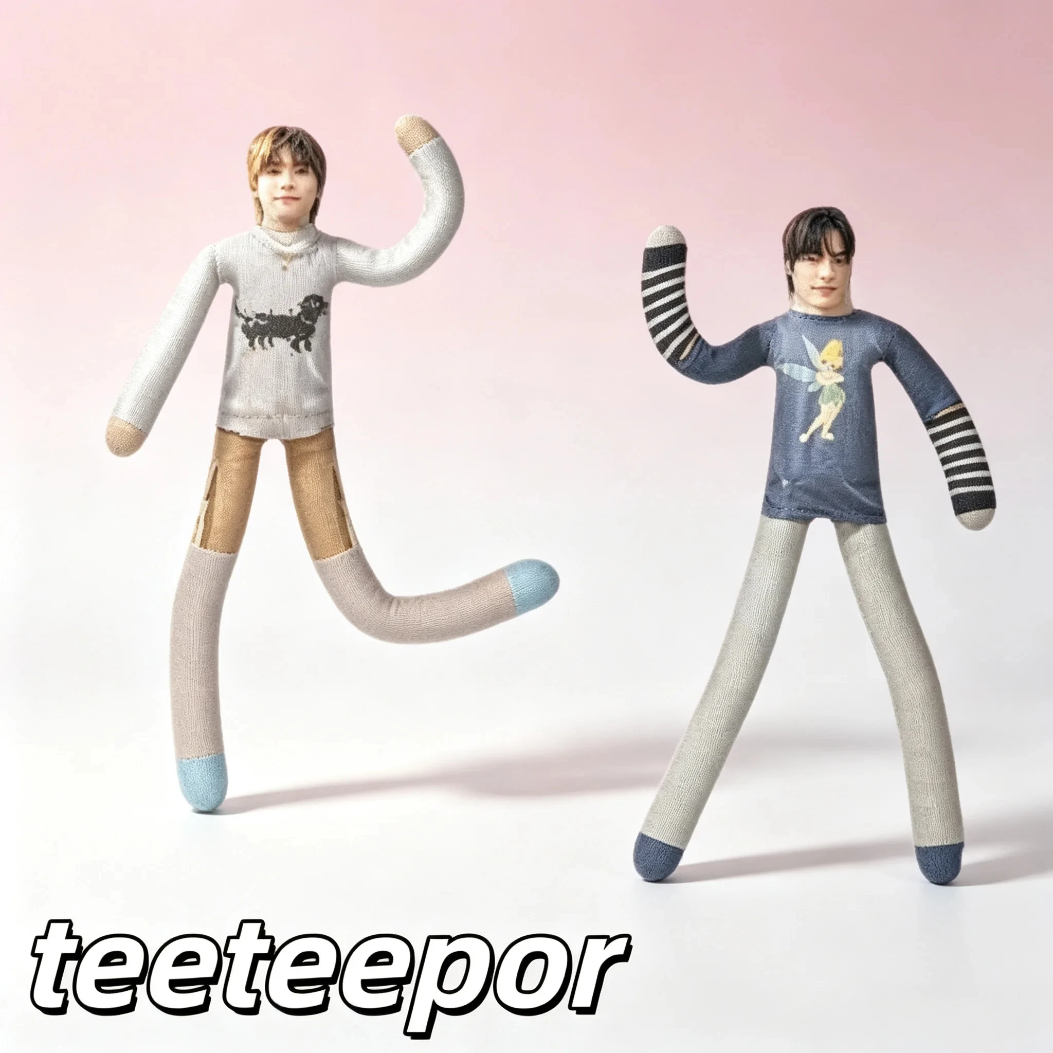28cm Dmd Teeteepor Abstract Movable Plush Doll Wire Skeleton Cotton Doll Teeteepor Cosplay Peripheral Toy Fans Gifts