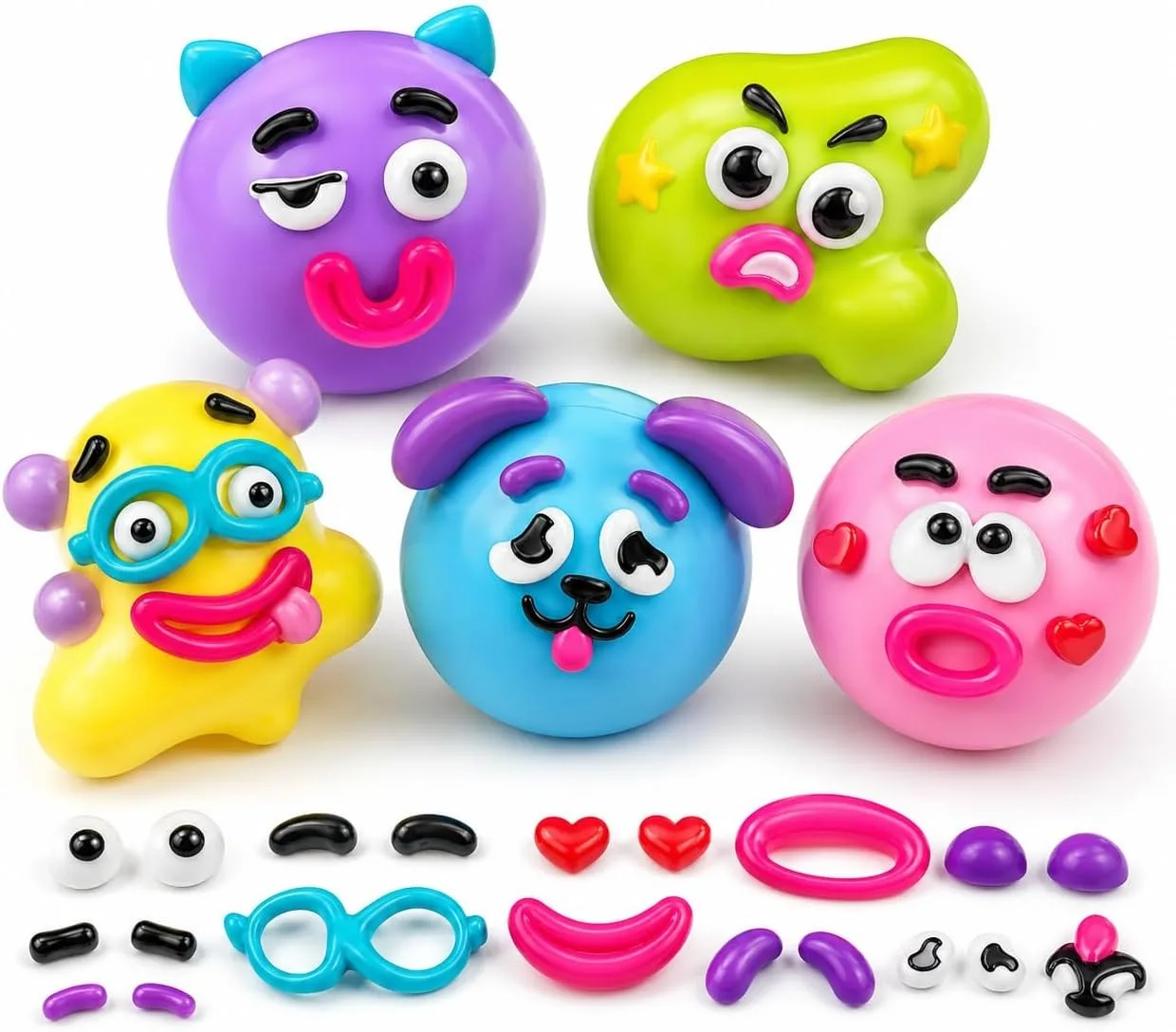 Hundegesicht-Squishy-Spielzeug, weich, formbar, niedlich, langsam aufsteigend, Quetschspielzeug, entspannendes sensorisches Fidget-Spielzeug für Erwachsene, Zuhause, Büro, Spiel, Geschenk ﻿ – Detail 1