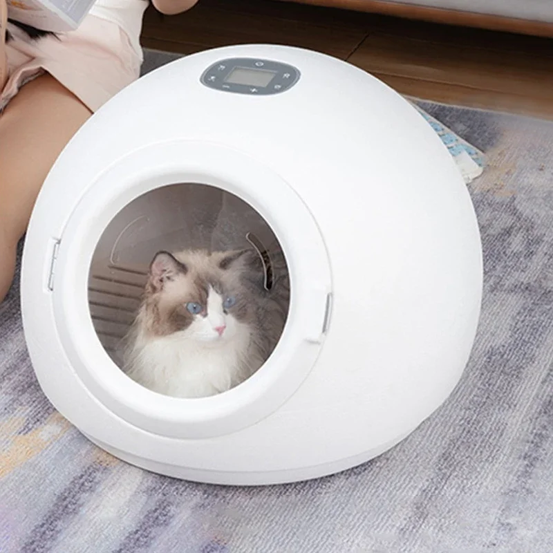 Intelligent Round Design 55L Pet Hair Dryer box Low Noise Automatic Cat Dog Hair Dryer Box Smart Temperature Control wholesale