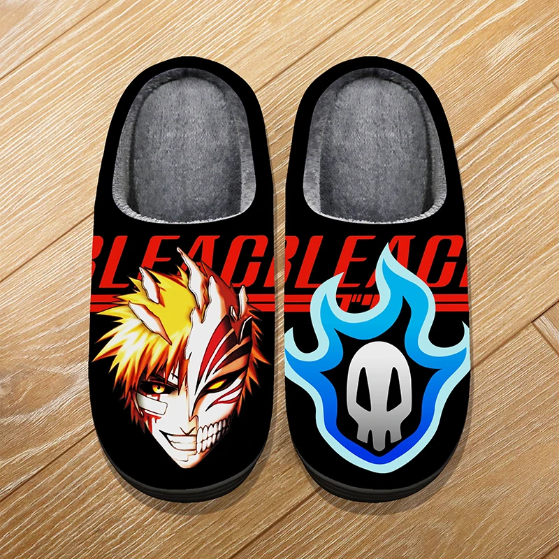 

Custom Size Winter Home Warm Cartoon Slippers For Adult Kids Anime BLEACH NARUTO Dragon Ball Cosplay Indoor Cute Slippers