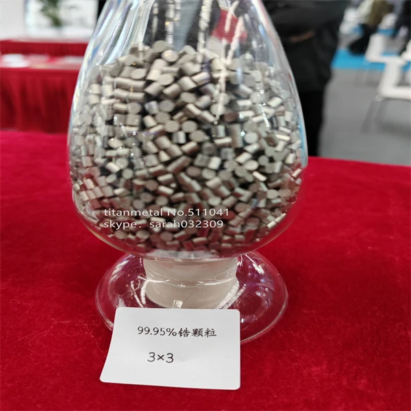 Purity 99.95 zirconium particles 3mm*3mm  1 kilogram  , free shipping