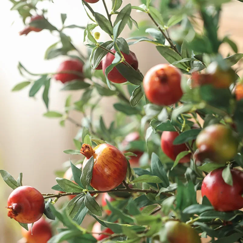 Pomegranate Fruit Imitation Flower Set, Pomegranate Fruit Imitation Flower Set, Pomegranate Dwelling, Beautiful New Year's