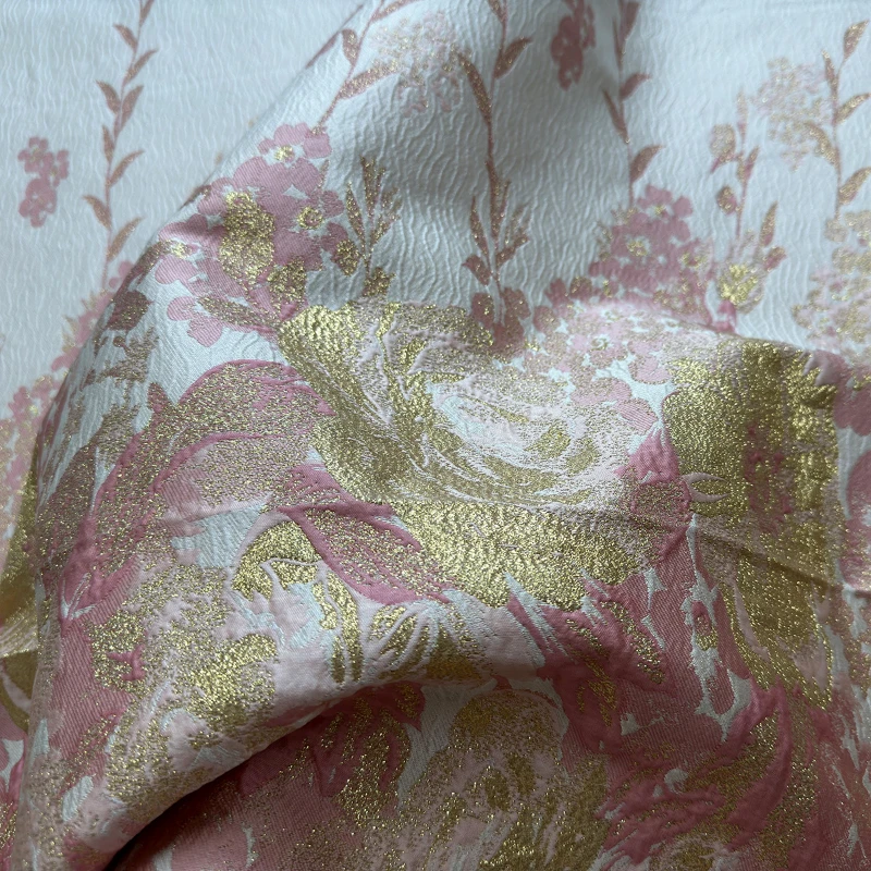 Brocade Jacquard Fabric for Soft Spring Summer Dress Fabrics Polyester Material for Diy Sewing Fashion Cloth By The Yard