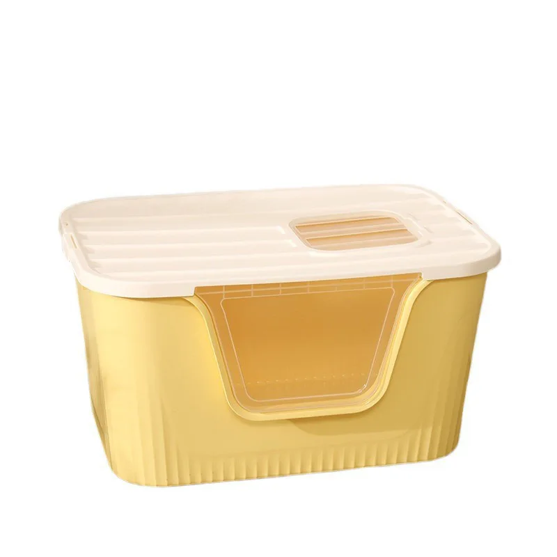 

Giant Enclosed Cat Litter Box Extra Large Anti-Splash Open Toilet for Maine Coon Cats Huge Litter Tray Pet Supplies