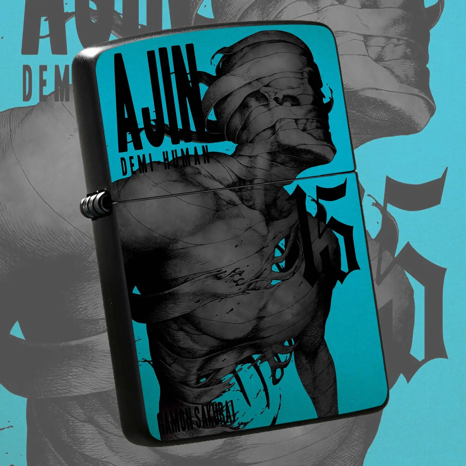 Anime Ajin Demi Human Volume 15 Themed Cool Printed Lighter, Stylish Creative Manga Peripheral Portable Ignition Tool, Daily Use Light Accessory, Unique Decor Gift For Anime Fans A Humorous And Interesting Lighter