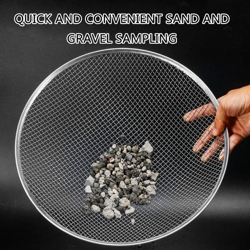 Multifuntional Soil Sieve Soil and Rock Separator Soil Sifting Tool Metal Texture Garden Sieve for Garden Enthusiasts Dropsale