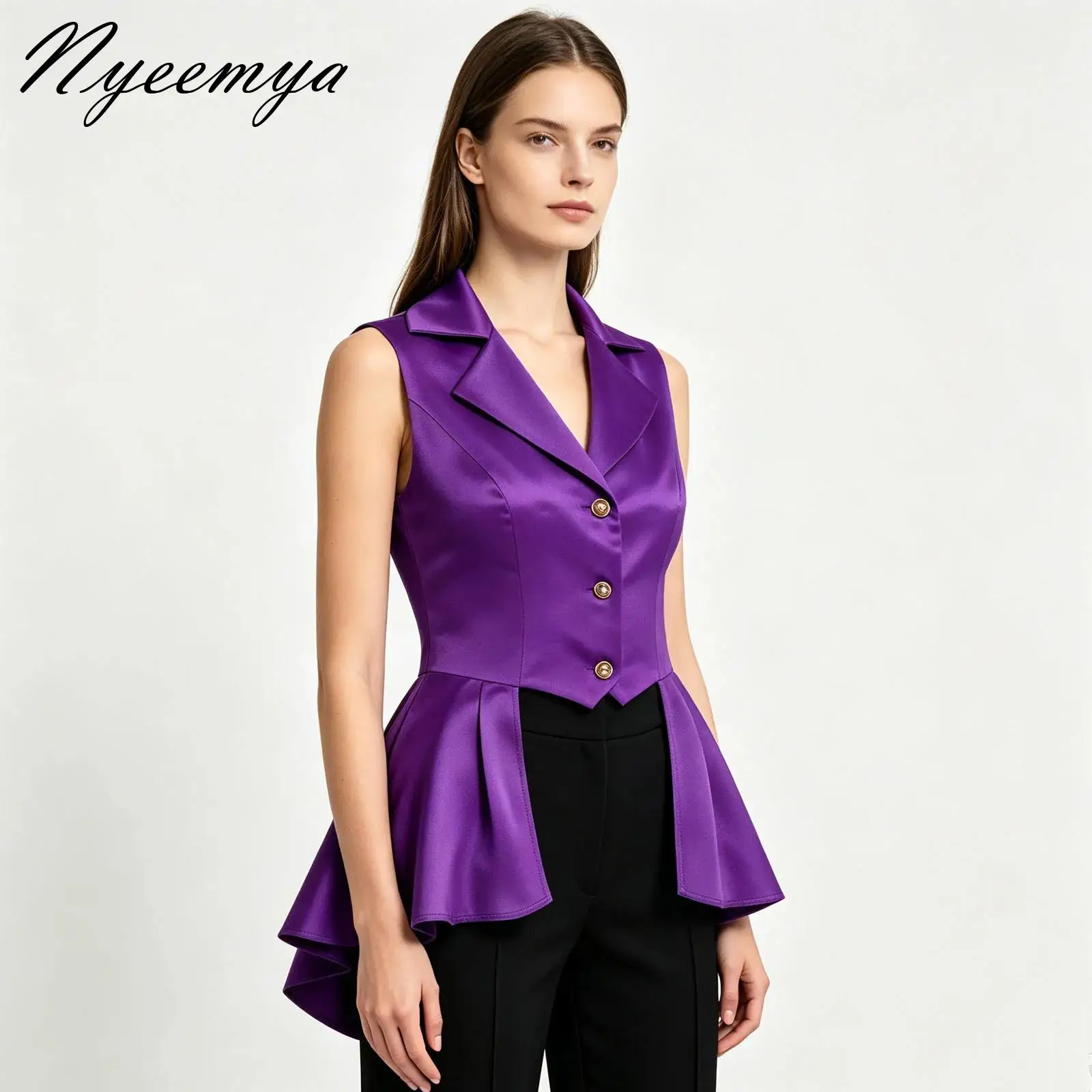 Women Gothic Steampunk Tail Vamp Long Victorian Waterfall Waistcoat Jacket Top Pirate Vest Coat Turn-Down Collar Tuxedo Outfits