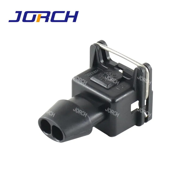Tyco-conector de inyector de combustible de 2 pines, enchufe de alimentación Junior (mini temporizador) impermeable con bota de goma para coches, 1