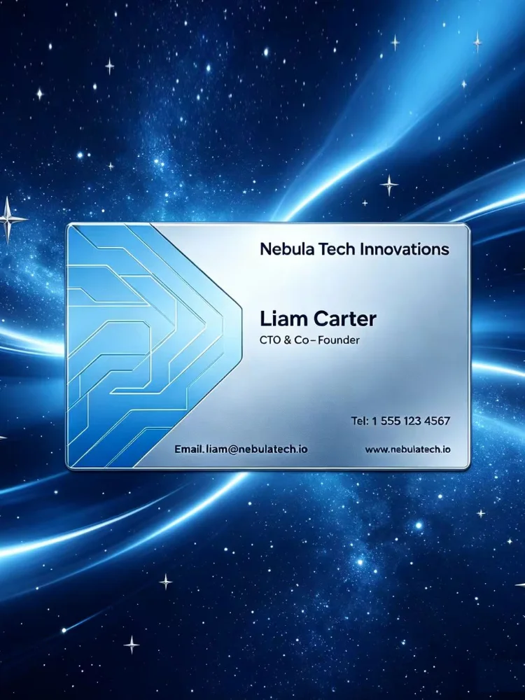 Custom Double-Sided Metal Business Cards, Glossy Cards with a Good Texture, Versatile, Can Be Used as Information Cards or Promo