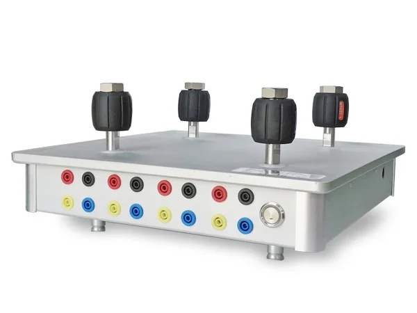 HSIN600-9A Four Port Connector Pressure Calibration Benchtop Signal Test Eletronic Measurement Multi Port Connection Table OEM