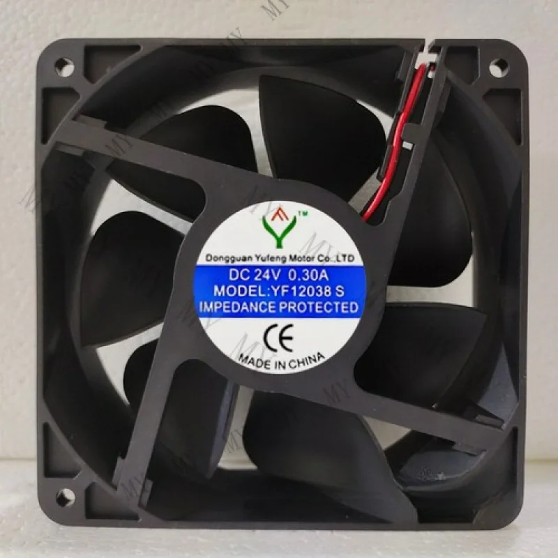 

TT 1 PCS FOR YUFENG YF MODEL YF12038S DC24V 0.30A 12038 12cm 2 wire cooling fan