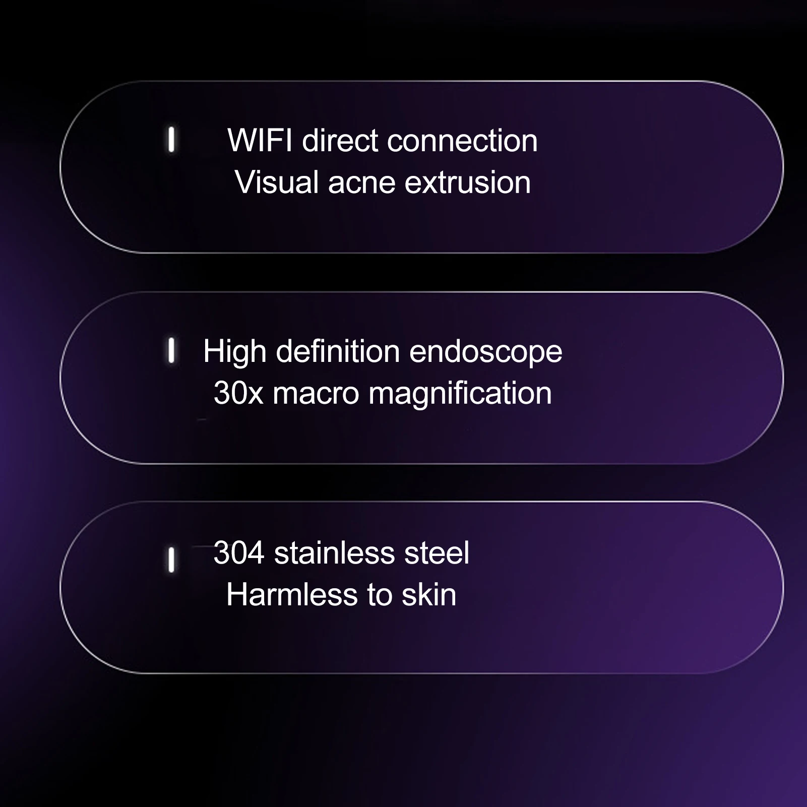 مزيل الرؤوس السوداء الكهربائي ، مزيل البثور ، تحديد المواقع ، كاميرا تكبير 30 × ، منظف المسام المرئي للرأس الأبيض #6