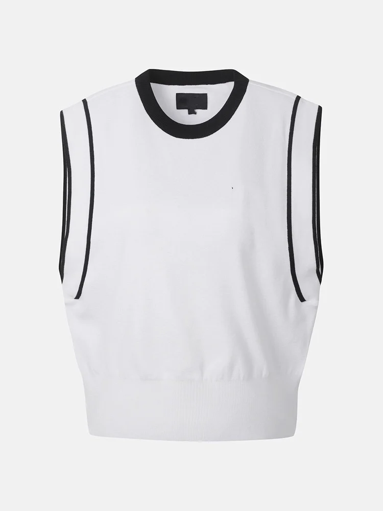 

Весенняя одежда для гольфа 2025 г., женская майка без рукавов для гольфа, вязаный свитер