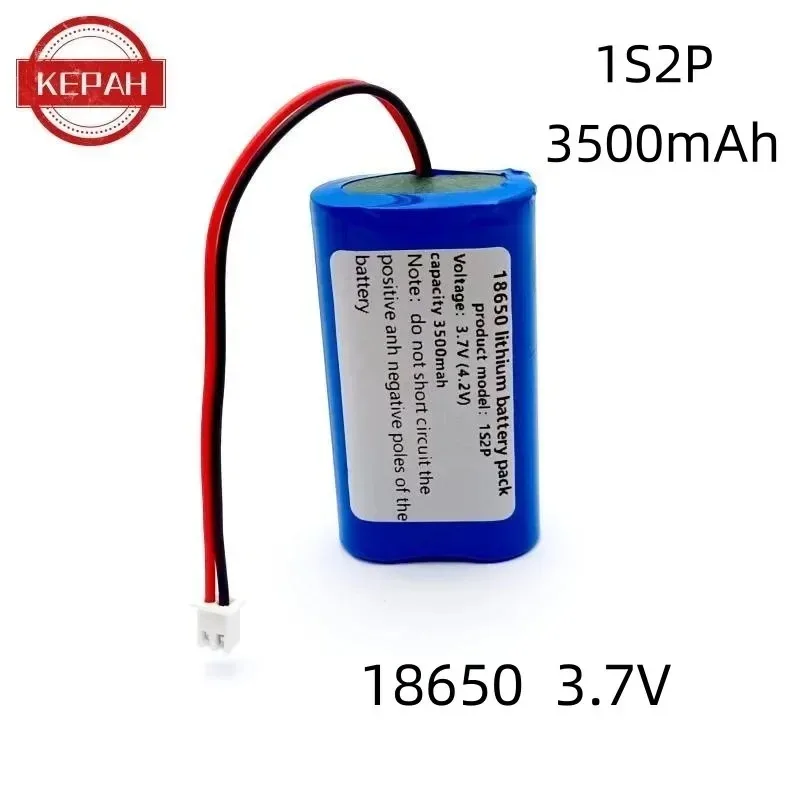 (3.7V 3500mAh Li-ion 18650 1S2P 3500mAh Rechargeable Lithium Battery, Amplifier, Speaker Protection Board, Customizable Link Plu