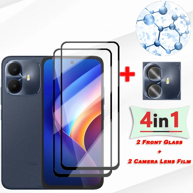 Película protectora de vidrio templado para TCL K70, Protector de pantalla de vidrio templado para TCL K70, Protector de lente de cámara para TCL K70