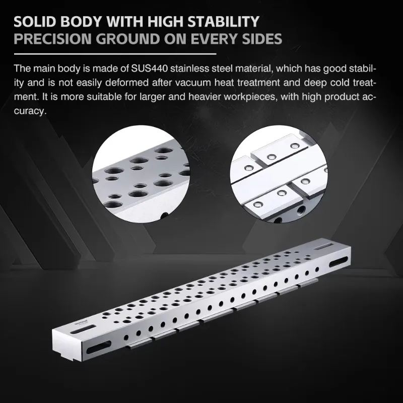 Wire EDM-bevestigingssysteem 3R ICS Zeroline Mecarail klembalk FWB 370