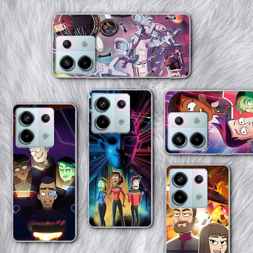 Star Trek Lower Decks Case for Xiaomi Redmi Note 9 10 8 10S 11 11S 12 12S 9S 11T 13 Pro Plus Transparent TPU Soft Phone Cover