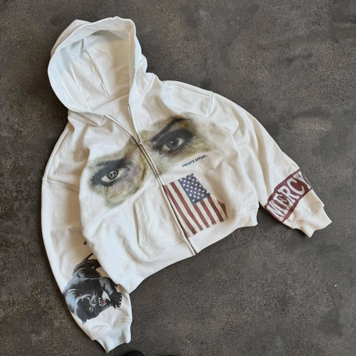 Retro-Amerikanische Flagge Leo – Street Fashion Usa Bewertung und Preis