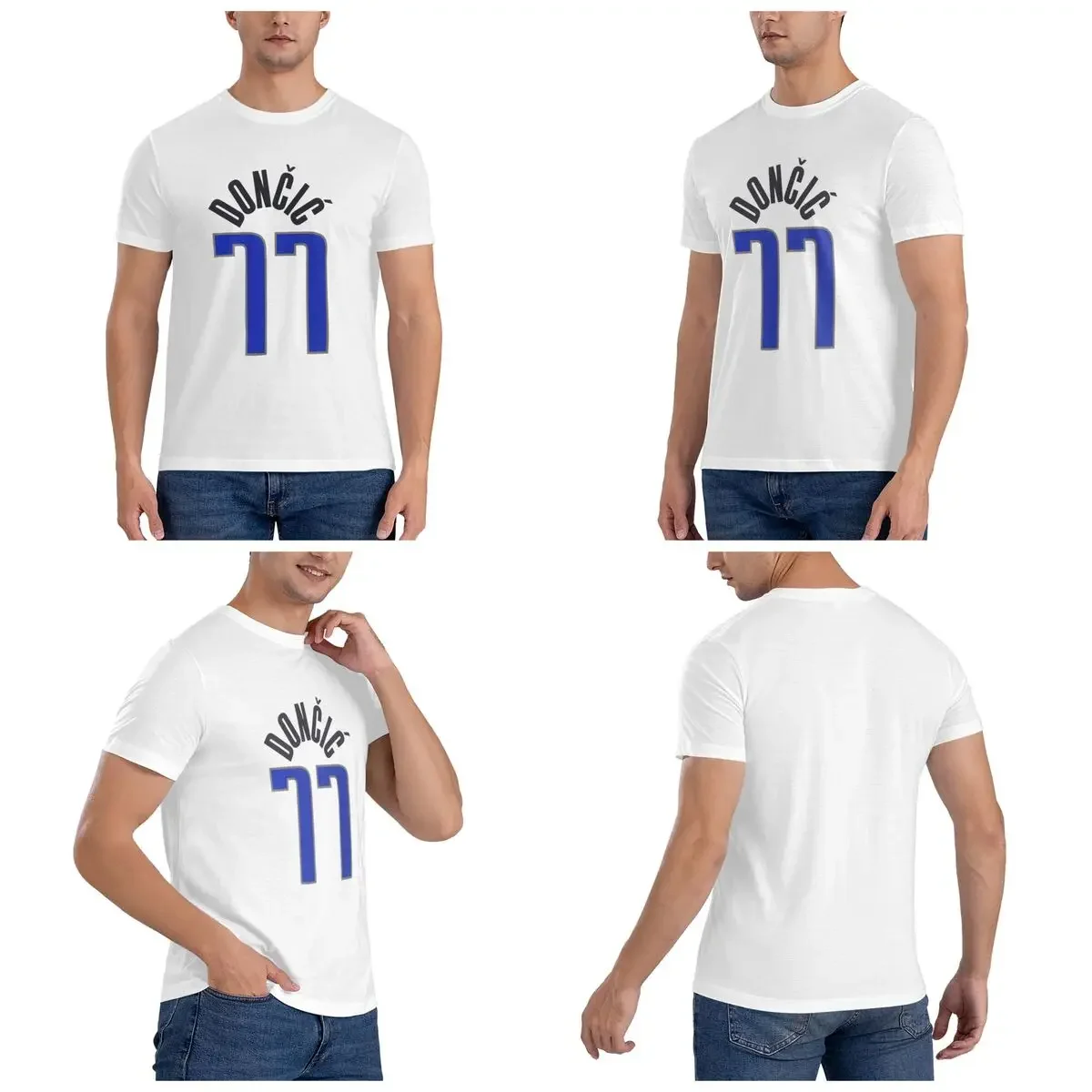 100% Cotton Luka Doncic T-Shirt Men's Funny Oversized T Shirt Men Round Neck Summer Shirts Tops S-6XL