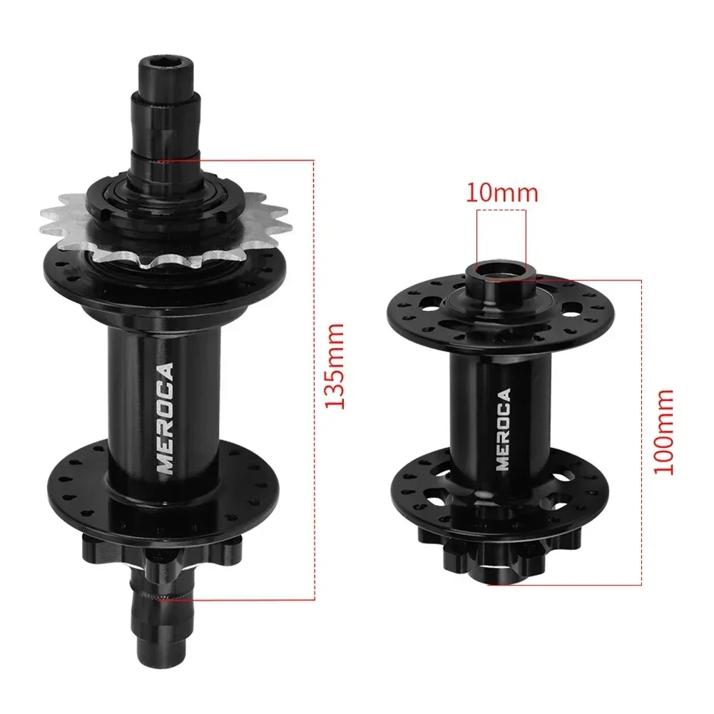 Adaptable Applicable Compatible Fitting Flexible Disc Brake Thru Axle Bike Freehub Hubs Black Purple Front Rear Mm