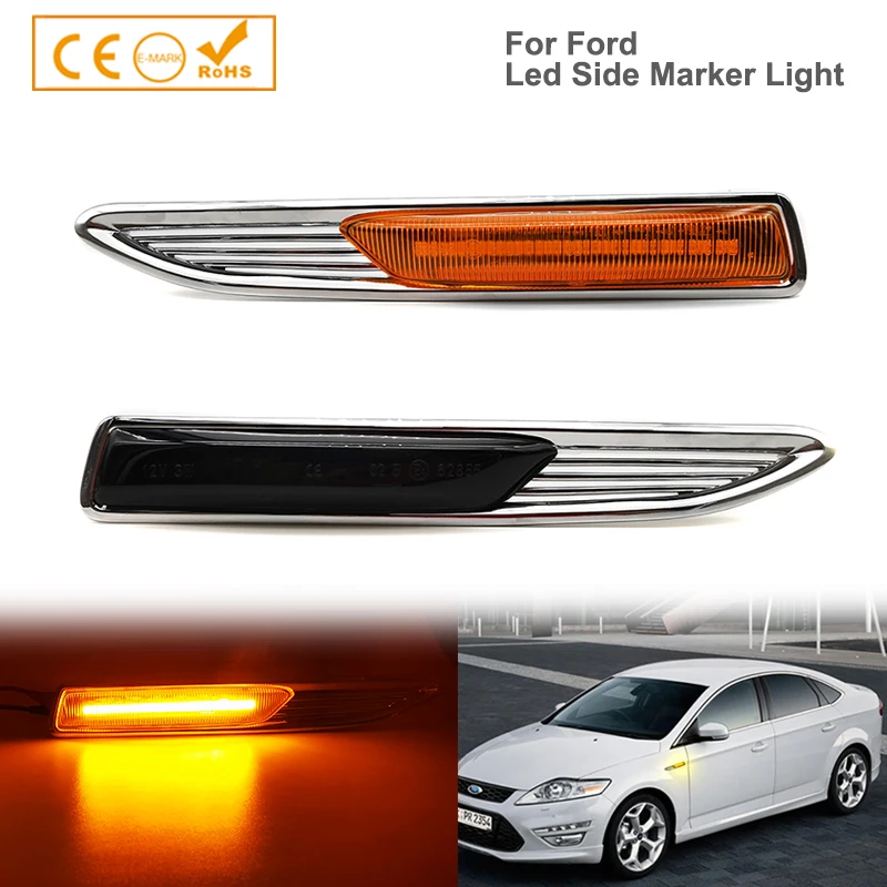 

For Ford Mondeo Mk4 Hatchback/Saloon/Estate (BA7) 2007-2015 Dynamic Repeater LED Side Marker Light Turn Signal Lamp Car Styling