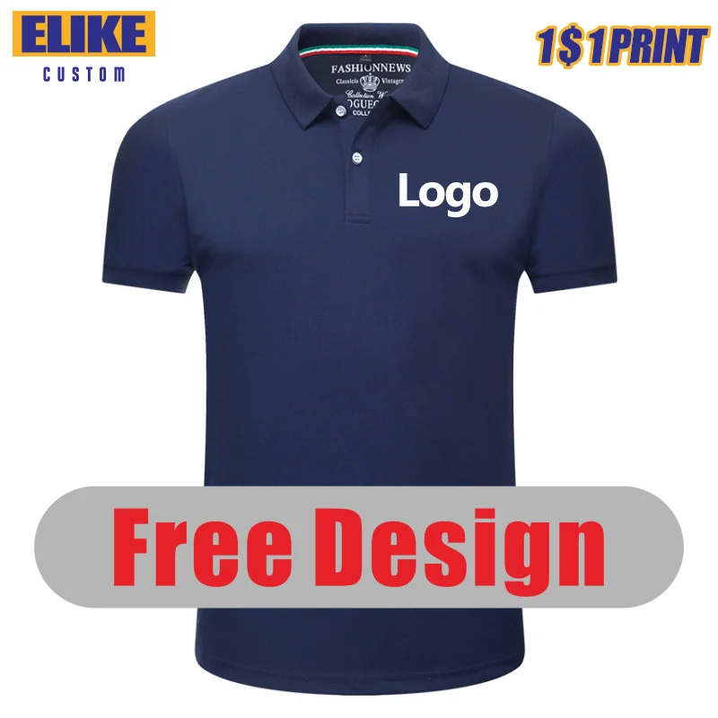 

Elike Summer Men And Women Cheap Polo Shirts Custom Logo Embroidery Print Polyester Clothing Personal Group Company Design Tops