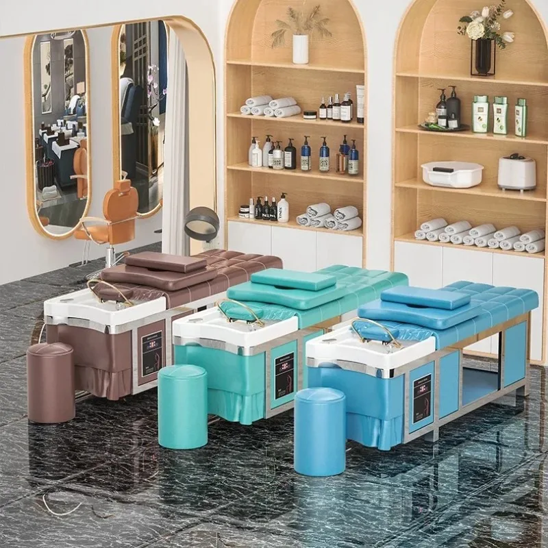 

Lying Smart Water Circulation Hair Bed Chairs Stylist Comfortable Luxury Stretcher Spa Water Hoop Hairdressing Basin Cadeira