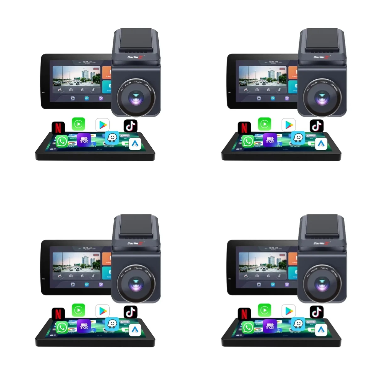 Wireless Carplay Car Ai Box Bluetooth 1080P Traffic Event Data Recorder 4G 64GB WiFi Dashcam Aibox Carplay Dvr Cam