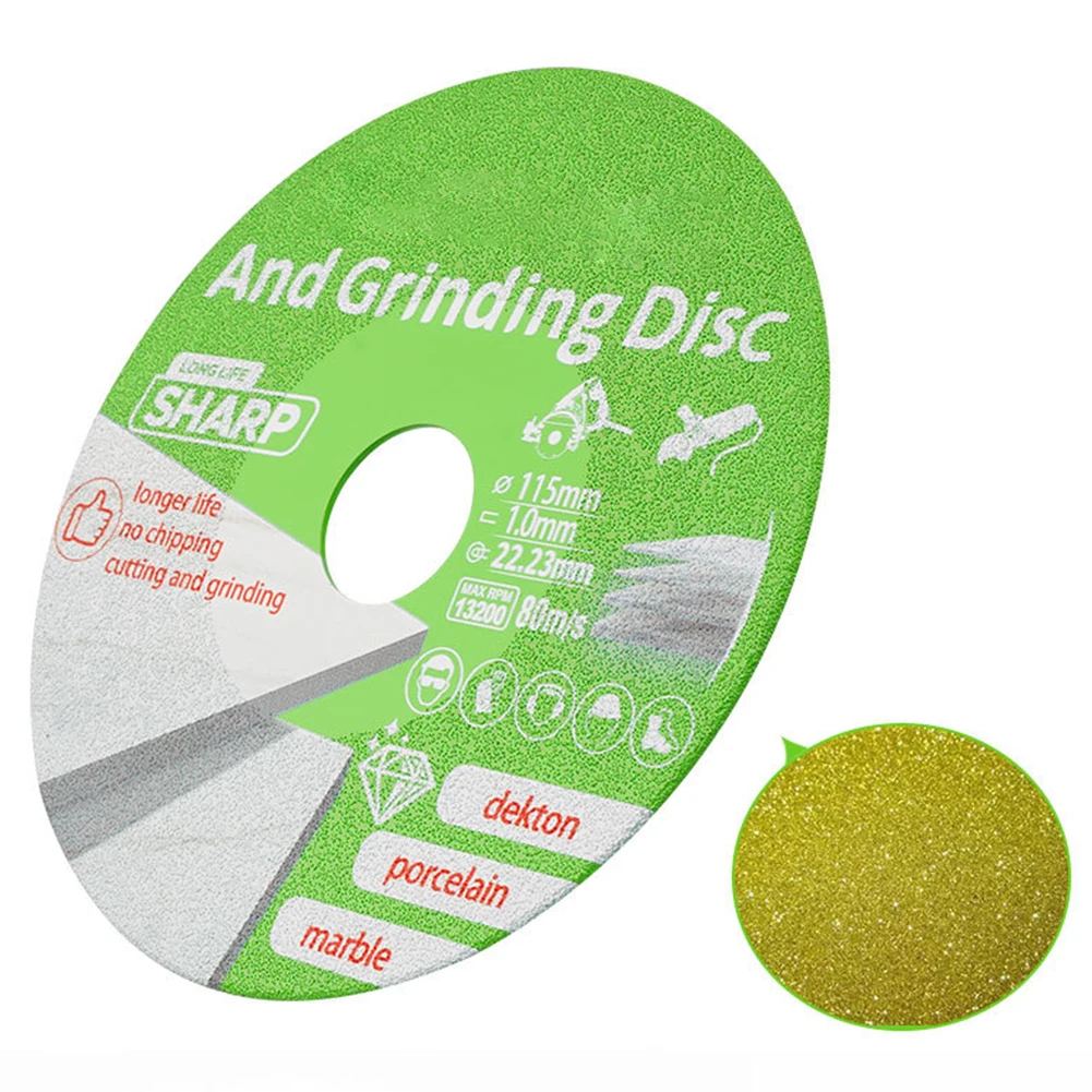 

Glass Cutting Disc Multi-Function Flat Angle Grinder Blade Portable Diamond Grinding Disc for Marble Quartz Ceramic Glass